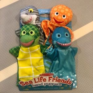 Melissa & Doug Sea Life Friends Hand Puppets